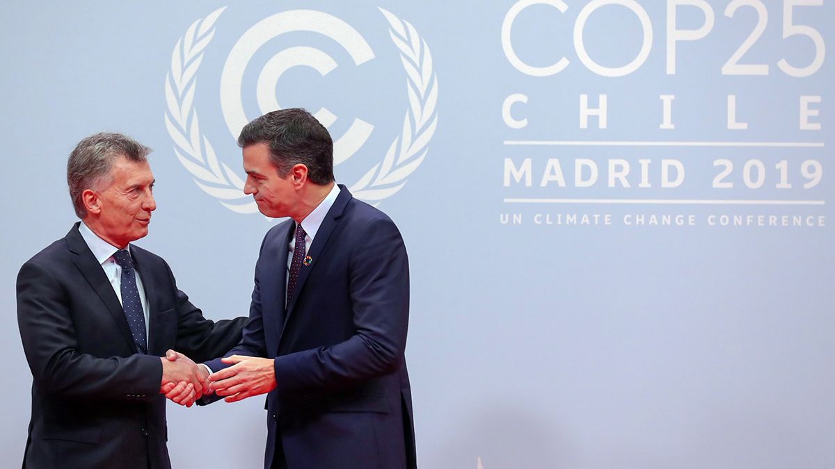El presidente Macri fue recibido por su par español