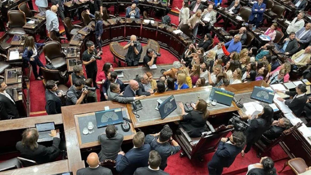 Con gritos y escándalo, se desarrolló una accidentada sesión en Diputados