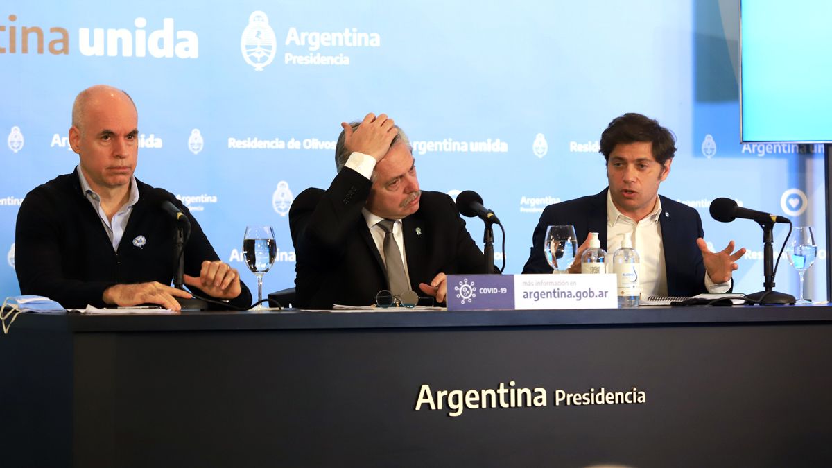 Alberto Fernández hará el anuncio junto a Kicillof y Rodríguez Larreta.